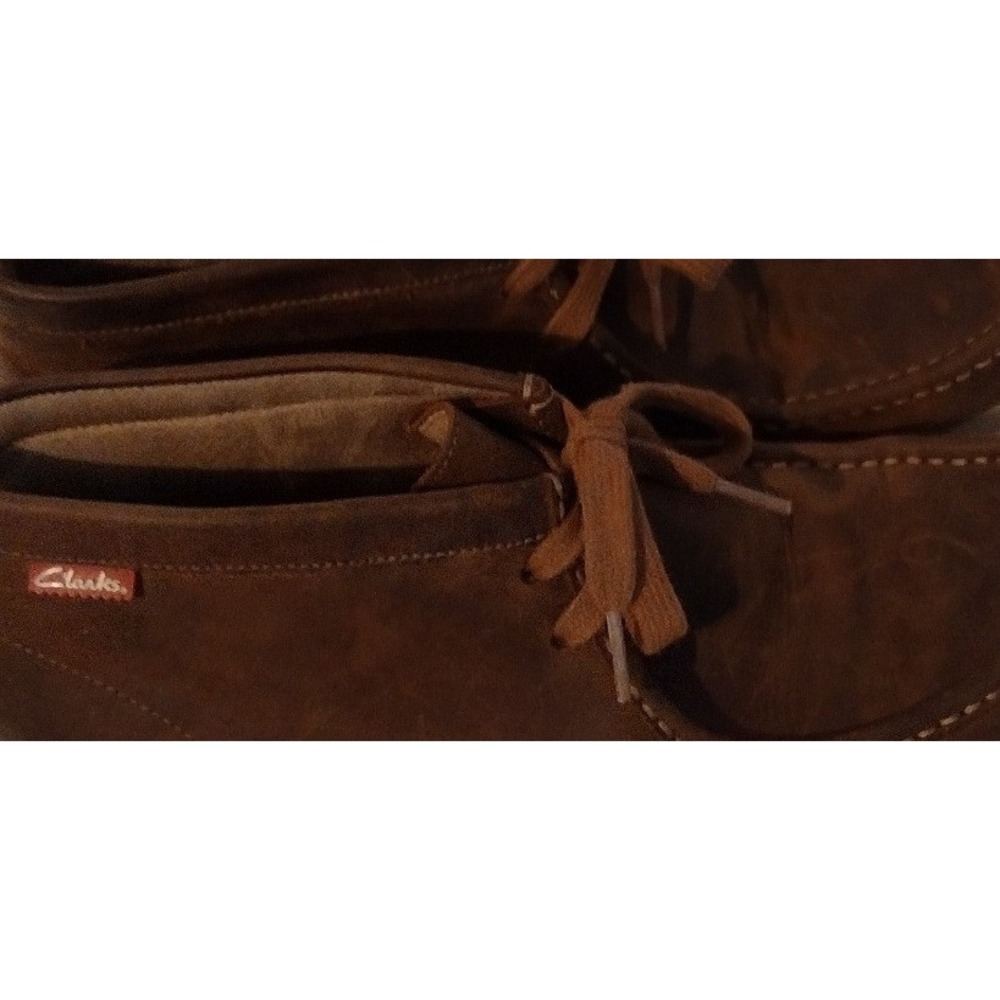 Clarks Collection Wallabee Brown Leather Moccasin Driving Shoes/Boots–men's 8.5 - Picture 5 of 5